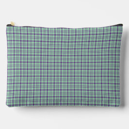 Lime Green Purple Plaid Classic Pattern アクセサリーポーチ
