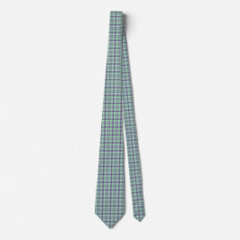 Lime Green Purple Plaid Classic Pattern Neck Tie ネクタイ