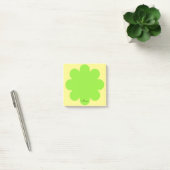Lime Green Retro Flower Name Post It Note Pad ポストイット (オフィス)