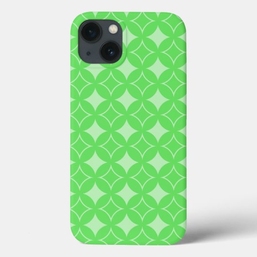 Lime green shippo pattern Case-Mate iPhone case iPhoneケース (裏面)