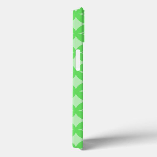 Lime green shippo pattern Case-Mate iPhone case iPhoneケース (裏面 / 右)