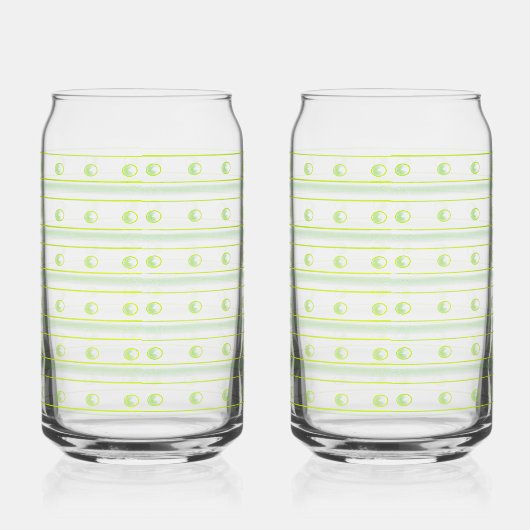 Lime Green Soda Glass ガラス缶 (右)