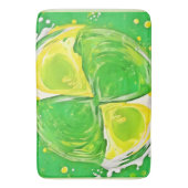 Lime Green Spiral バスマット (正面縦)