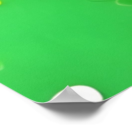 Lime Green Spiral ポスター (角)