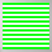 Lime Green Stripes ポスター (正面)
