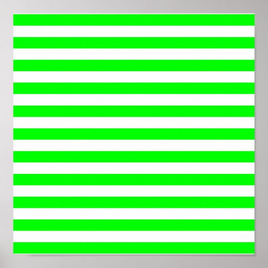 Lime Green Stripes ポスター (正面)