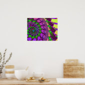 Lime Green Swirl ポスター (キッチン)