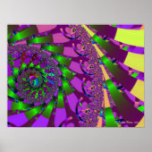 Lime Green Swirl ポスター (正面)