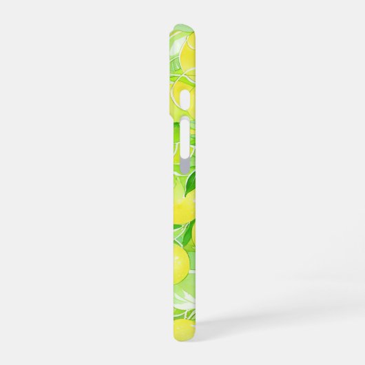 Lime & Lemon Botanical Phone Case iPhone 16ケース (左側面)