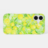 Lime & Lemon Botanical Phone Case iPhone 16ケース (裏面横)