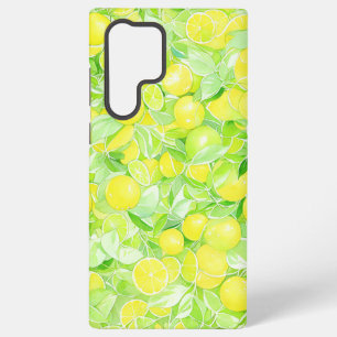 Lime & Lemon Botanical Phone Case Samsung Galaxy S22 Ultraケース