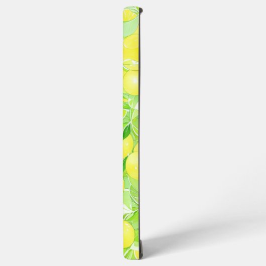 Lime & Lemon Botanical Phone Case Samsung Galaxyケース (左側面)