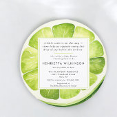 Lime Slice Baby Shower Invitation 招待状
