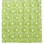 Lime slices シャワーカーテン (正面)