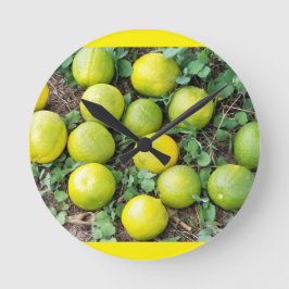 LIME TIME ラウンド壁時計