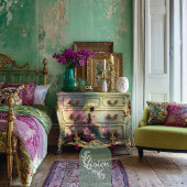 Lime Whispers Hummingbird Ethereal Floral 薄葉紙