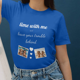 lime with me, leave trouble behind, Foto Vorlage Tシャツ