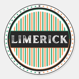 Limerick City Pride Emblem – Irish Identity ラウンドシール