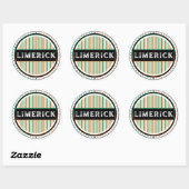 Limerick City Pride Emblem – Irish Identity ラウンドシール (シート)