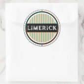 Limerick City Pride Emblem – Irish Identity ラウンドシール (バッグ)