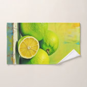 Limes' Bright Summer Pop Design バスタオルセット (ハンドタオル)