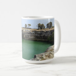 Limestone Cliffs and Emerald Waters  コーヒーマグカップ