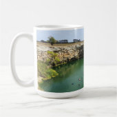 Limestone Cliffs and Emerald Waters  コーヒーマグカップ (左)