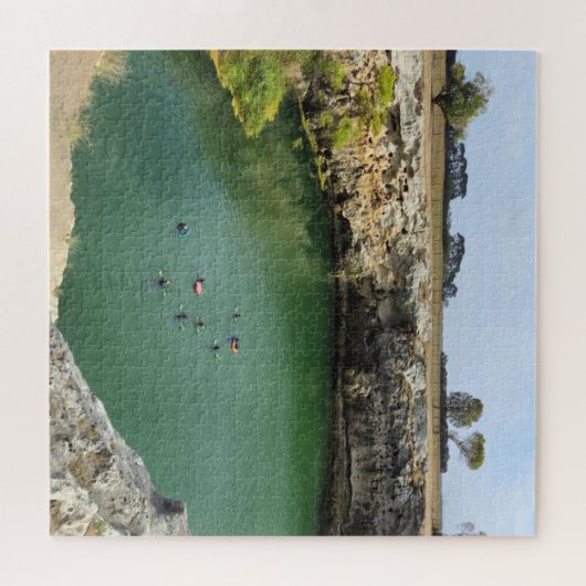 Limestone Cliffs and Emerald Waters ジグソーパズル (横)