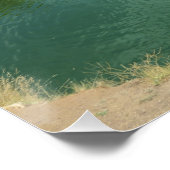 Limestone Cliffs and Emerald Waters  ポスター (コーナー)