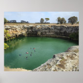 Limestone Cliffs and Emerald Waters  ポスター (正面)
