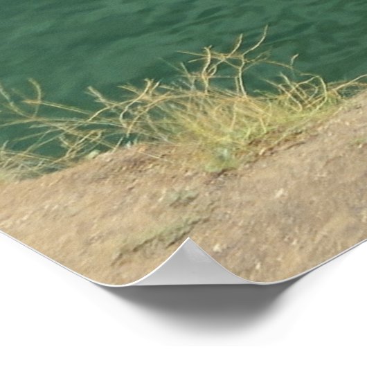 Limestone Cliffs and Emerald Waters  ポスター (角)