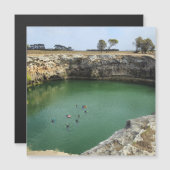 Limestone Cliffs and Emerald Waters Magnetic Card (正面/裏面)