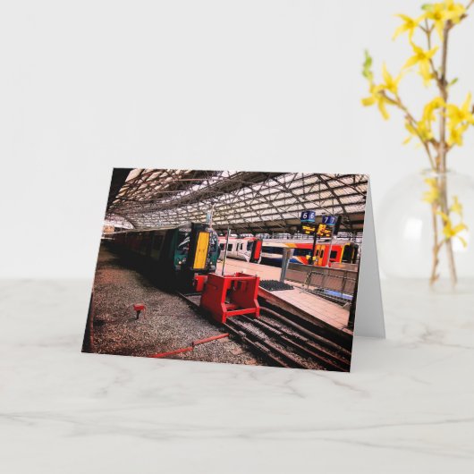 Limestreetでの列車 カード (黄色い花)