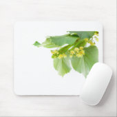 limetreeまたはシナノキの活気付く小枝 マウスパッド (マウス)