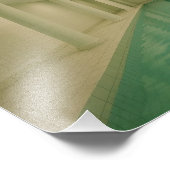 Liminal Indoor Pool Dreamcoreポスター – Surreal フォトプリント (角)