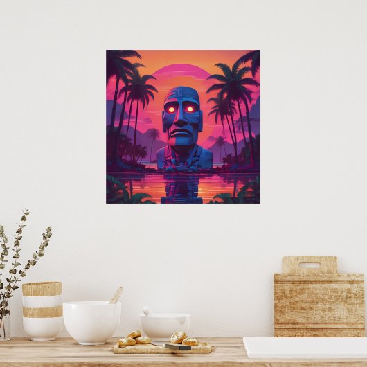 Liminal Polynesian Haunt ポスター (キッチン)