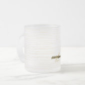 Liminality Frosted Mug by Poet Adiela Akoo フロストグラスマグカップ (正面左)