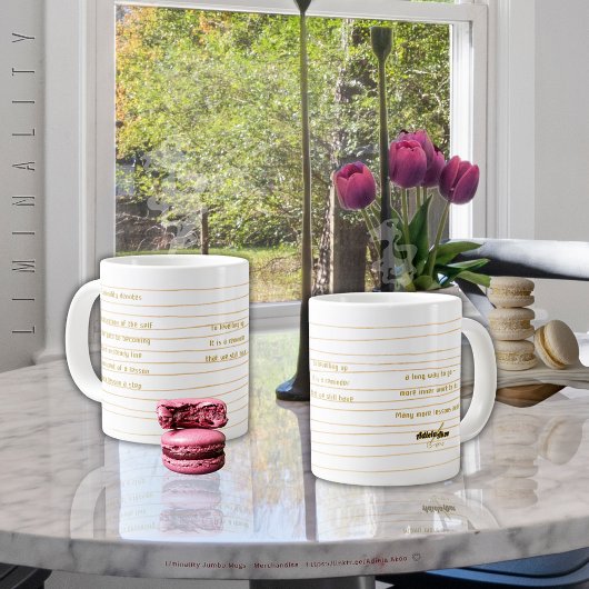 Liminality Jumbo Mug by Poet Adiela Akoo ジャンボコーヒーマグカップ