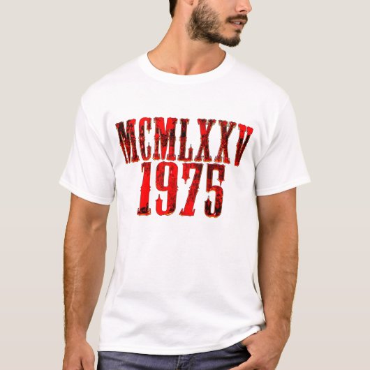 Limited Edition 1975 Birthday 50 year Tシャツ (正面)