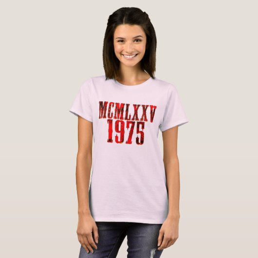 Limited Edition 1975 Birthday 50 year Tシャツ (正面フル)