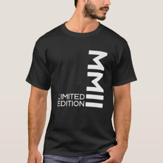 LIMITED EDITION 2002 MMII ROMAN NUMBERS 20Th BIRTH Tシャツ