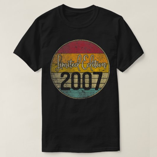 Limited Edition 2007 15th Birthday Gift 15 Years O Tシャツ (デザイン正面)