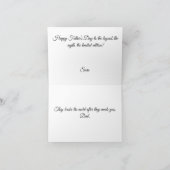 Limited Edition Father’s Day Card – Funny Gift  サンキューカード (内部)