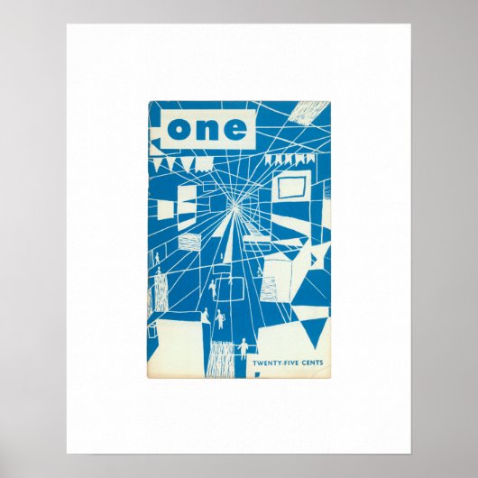 Limited Edition ONE Magazine, June 1955プリント ポスター (正面)