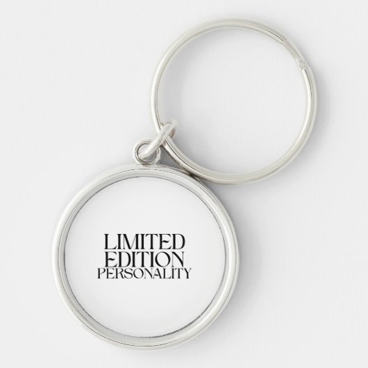 Limited Edition Personality Sarcastic Typography キーホルダー (正面)