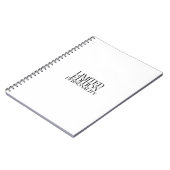 Limited Edition Personality Sarcastic Typography ノートブック (左側)