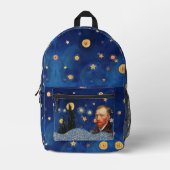 Limited Edition Van Gogh Starry Night Backpack プリントバックパック (正面)