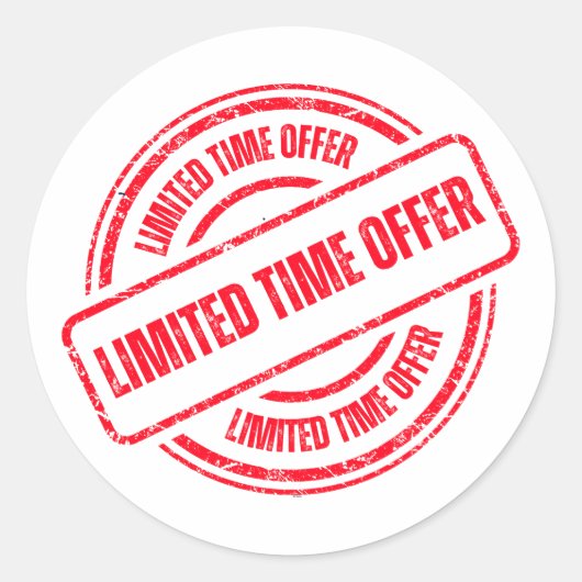 Limited Time Offer Sale ラウンドシール (正面)