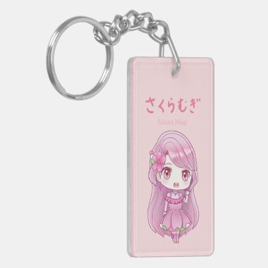 [Limited-time product] Sakura Mugi Keychain キーホルダー (正面左)