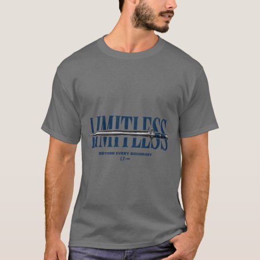 "Limitless" 激励メンズTシャツ Tシャツ (正面)